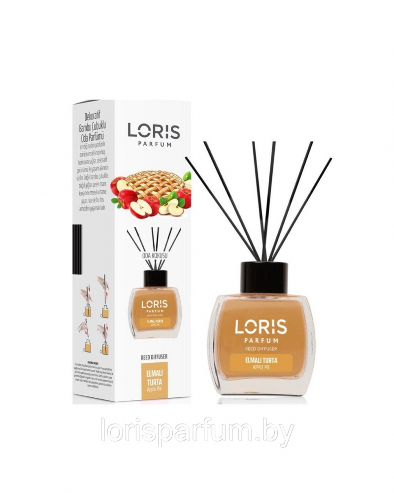 Аромадиффузоры Loris Parfum Reed Diffuser (Яблочный пирог) - 120 мл.